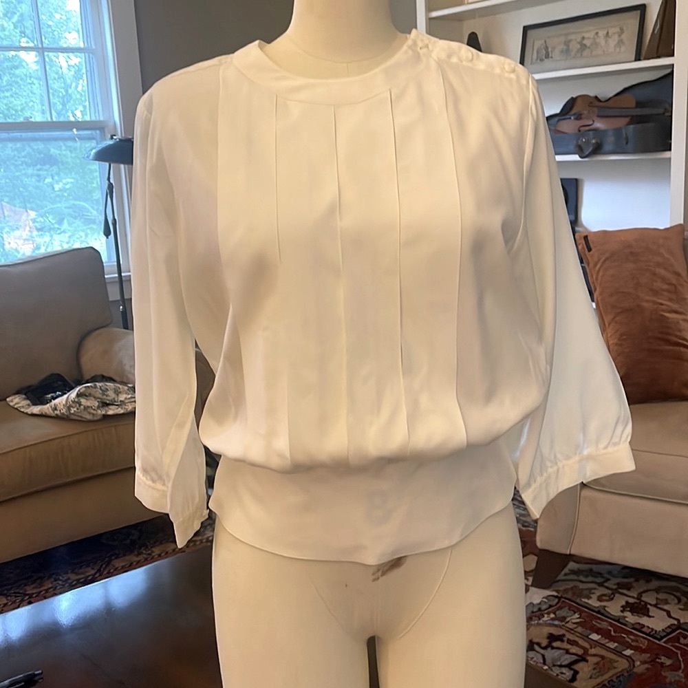 Vintage White Blouse